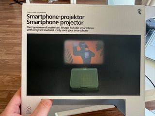 Proyector para smartphone con caja sin usar