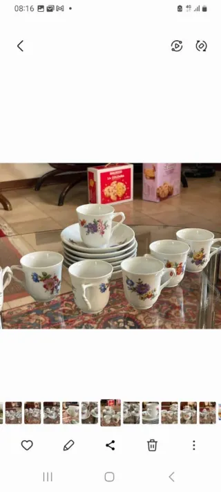 Set 6 Tazzine Caffè Richard Ginori