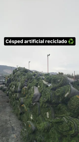 Césped artificial reciclado