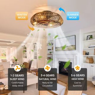 Ventilatore soffitto lampadario corda juta