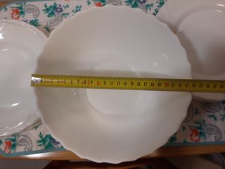 Vajilla ARCOPAL blanca 18 platos+ ensaladera NUEVA