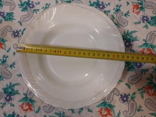 Vajilla ARCOPAL blanca 18 platos+ ensaladera NUEVA