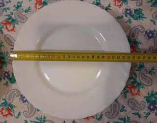 Vajilla ARCOPAL blanca 18 platos+ ensaladera NUEVA