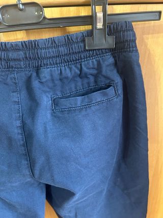 Pantaloni bambino blu con laccetto