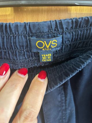Pantaloni bambino blu con laccetto