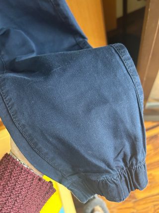 Pantaloni bambino blu con laccetto