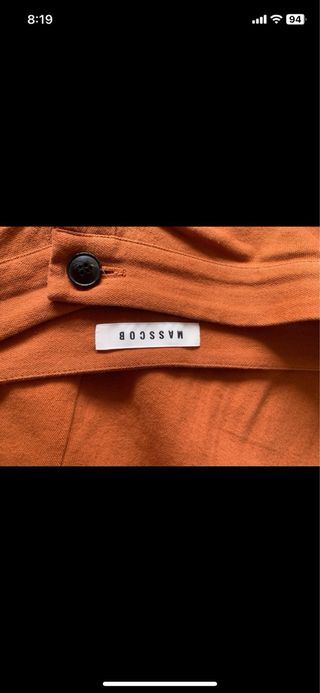 Falda midi Masscob teja