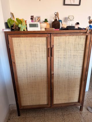 Aparador Decowood Madera y Ratán