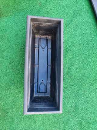 Jardineras de PVC Gris Oscuro