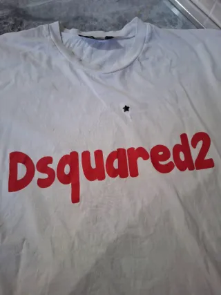 T-shirt Dsquared2 bianca con logo