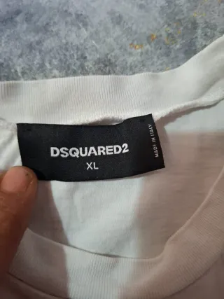 T-shirt Dsquared2 bianca con logo