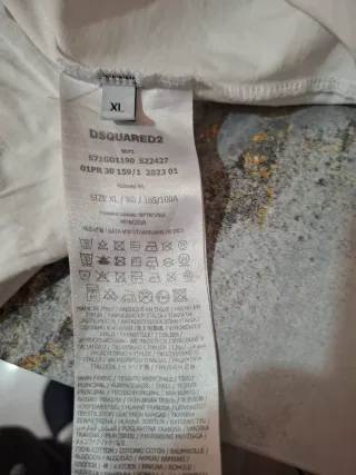 T-shirt Dsquared2 bianca con logo