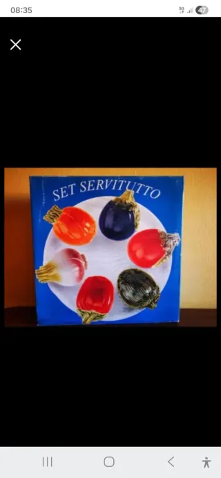 Set 6 Pz Pinzimonio Ceramica