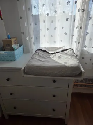 Cambiador bebé blanco