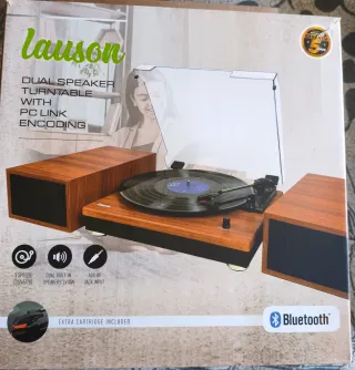 Tocadiscos Lauson Bluetooth con Altavoces