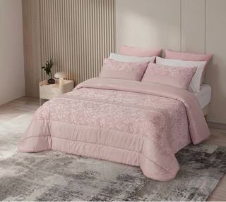 Edredones rosa, azul o beige 135/150 cm con fundas