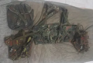 Gilet tattico Flecktarn + 3 tasche