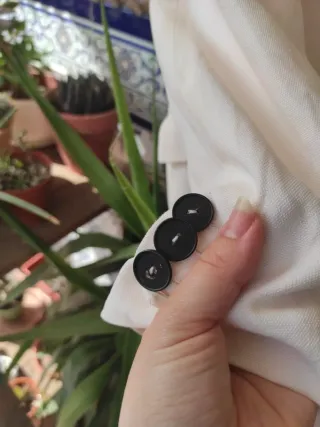 Blazer ZARA americana crema doble botonadura