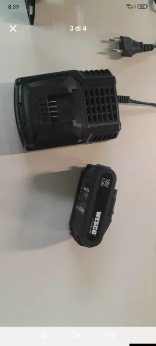 Sega circolare WESCO a batteria