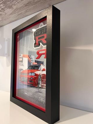 Cuadro 3D Nissan Skyline R34