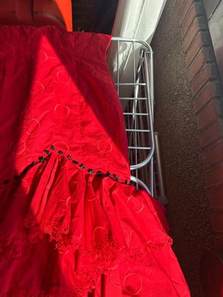 Vestido Flamenca Rojo Lunares