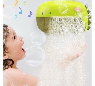 Máquina burbujas para el baño dinosaurio niños
