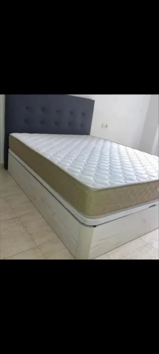 Cama canapé madera blanca