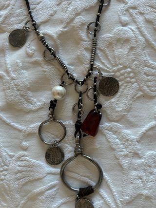 Collar cuero negro Uno de 50