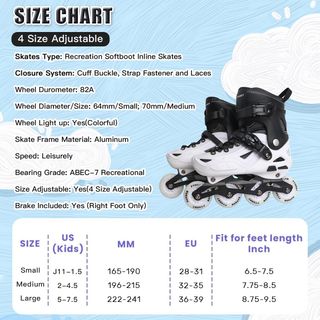 Patines en línea ajustables infantiles