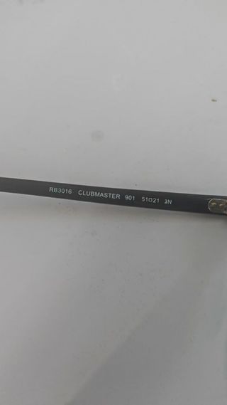 Gafas Ray-Ban Clubmaster Negras y Plateadas