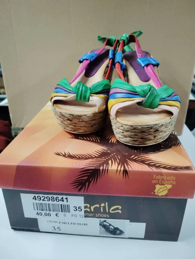Cuñas Multicolor Talla 35