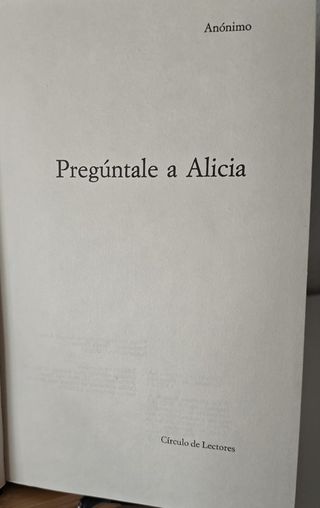 Pregúntale a Alicia