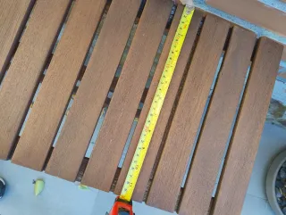 Banco de madera para exterior