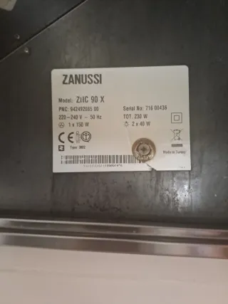 Campana Extractora Zanussi Acero Inoxidable