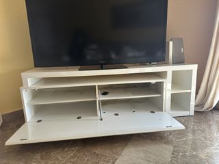 Mueble TV Blanco Brillo 2 Módulos
