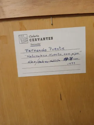 Óleo Fernando Puente - Bodegón