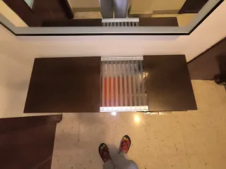 Recibidor con espejo y cajones