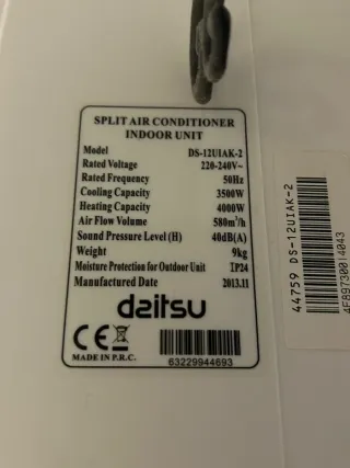 Aire Acondicionado Daitsu