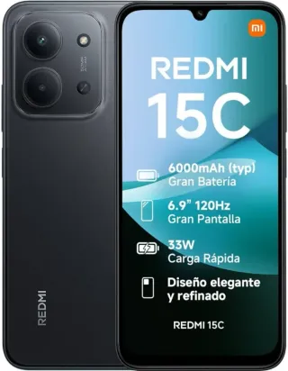 Xiaomi Redmi 15C Negro/Gris