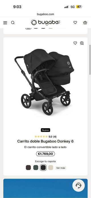 Carro gemelar Bogaboo