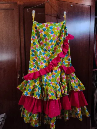 Traje de flamenca dos piezas