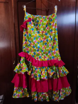 Traje de flamenca dos piezas