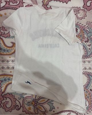 Camiseta Hollister Blanca Talla S