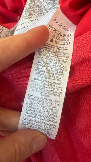 Mono lino Pedro del Hierro rojo