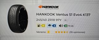 Hankook Ventus S1 Evo4 K137 245/40 R18