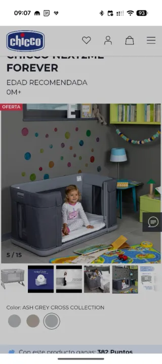 Cuna colecho Chicco Next2Me Forever