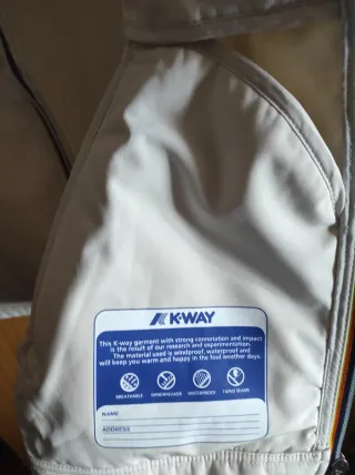 Giacca K-Way 500 M Rossa/Bianca