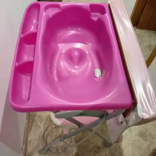 Bañera cambiador plegable