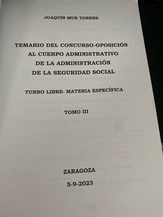 Temario especifico Administrativo SS Joaquin Mur