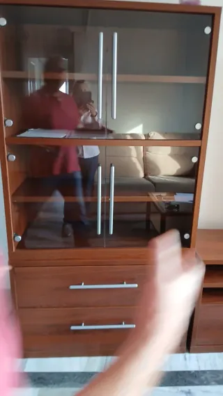 URGE VENTA. Mueble de salón madera y cristal